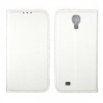 Wholesale Samsung Galaxy S4 Slim Flip Leather Cover (White)